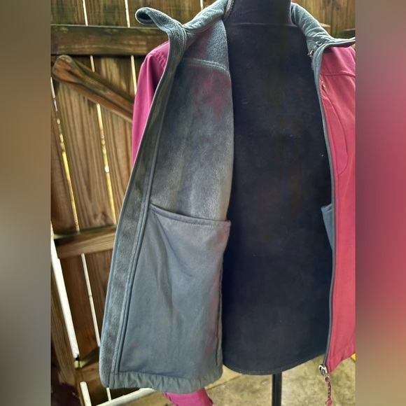 Black Diamond Double Diamond 2 Tone Plum & Gray Full Zip Jacket Size M - Picture 5 of 14